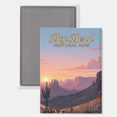 Big Bend National Park Texas Magnet (Recto/Verso)