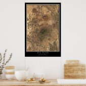 Big Bend National Park Texas Satellite Poster Map (Cuisine)