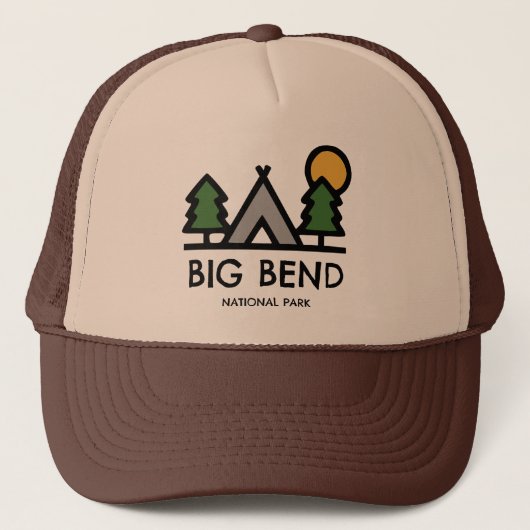 Big Bend National Park Trucker Pet (Voorkant)