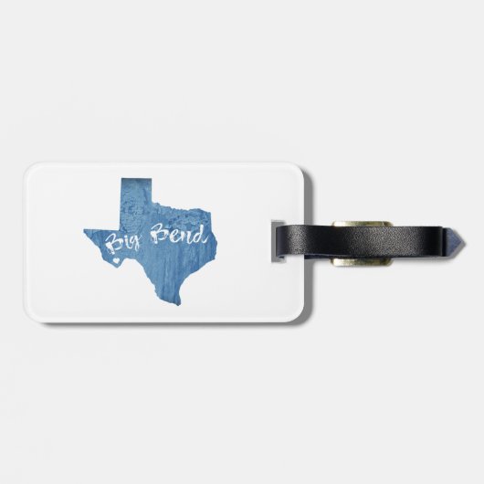 Big Bend National Park Wood Grain Bagagelabel (Achterkant horizontaal)