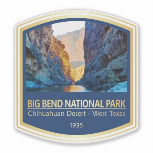 Big Bend NP (PF1) Sticker (Voorkant)