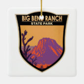 Big Bend Ranch State Park Texas Keramisch Ornament (Achterkant)