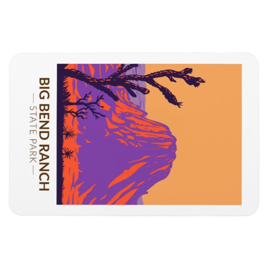 Big Bend Ranch State Park Texas  Magneet (Horizontaal)