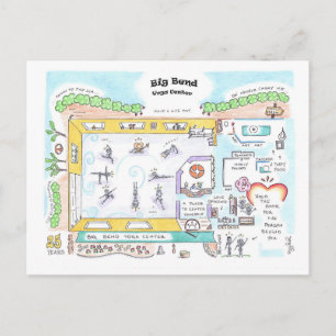 Big Bend SMALL postcard by Jzikah Briefkaart