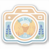 Big Bend Texas Camera Sticker (Voorkant)