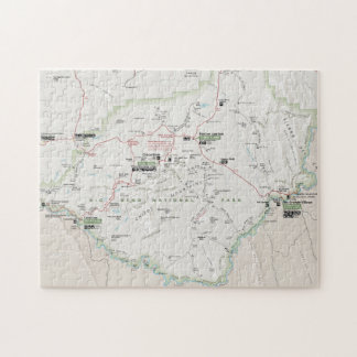 Big Bend (Texas)-kaartenpuzzel Legpuzzel