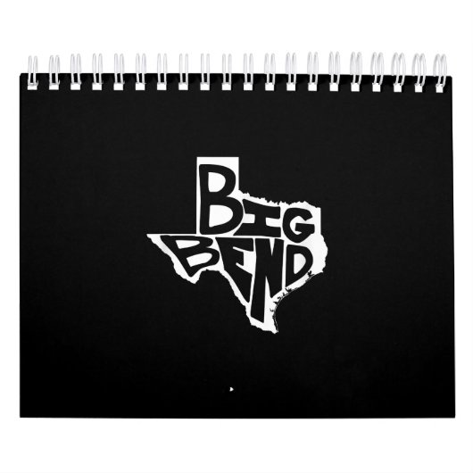 Big Bend West Texas Hiking Retro Kalender (Hoes)