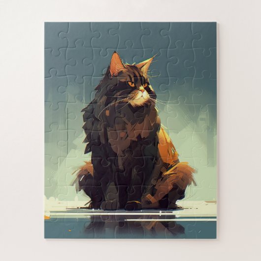 Big Beuful en Majestic Cat Legpuzzel (Verticaal)