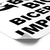 Big Biceps Belangrijke Funny Poster (Hoek)