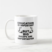 Big Biceps Importateur Funny Mug (Gauche)