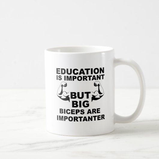 Big Biceps Importateur Funny Mug (Droite)