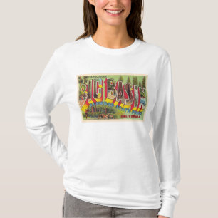Big Bin California  Briefkaart met grote letters T-shirt