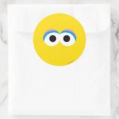 Big Bird Big Face Ronde Sticker (Tas)