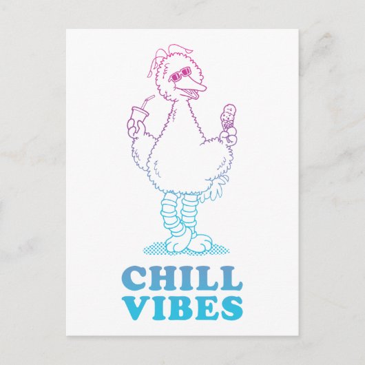 Big Bird | Chill Vibes Briefkaart (Voorkant)