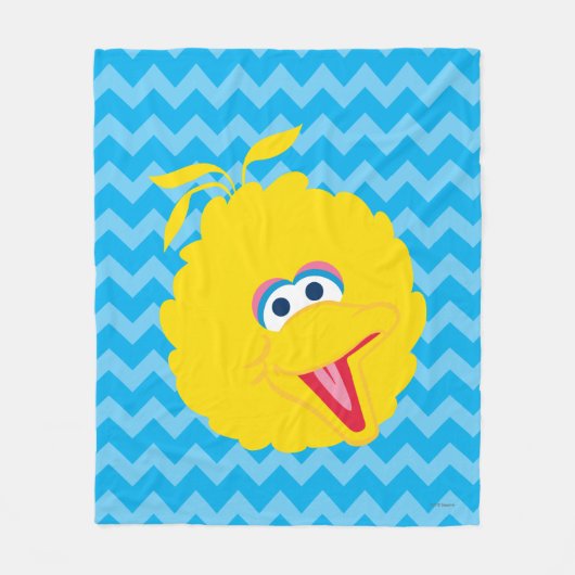 Big Bird Face Fleece Deken (Voorkant)