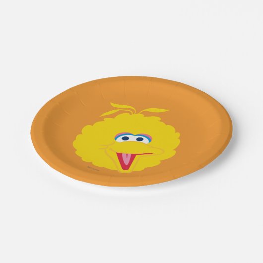 Big Bird Face Papieren Bordje (Gekanteld)