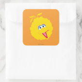 Big Bird Face Vierkante Sticker (Tas)