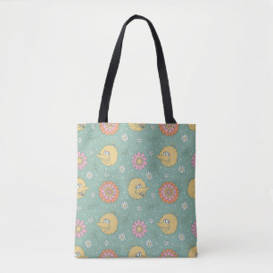 Big Bird   Good Vibes Floral Pattern Draagtas