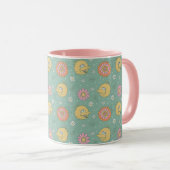 Big Bird | Good Vibes Floral Pattern Mok (Voorkant rechts)