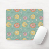 Big Bird | Good Vibes Floral Pattern Muismat (Met muis)