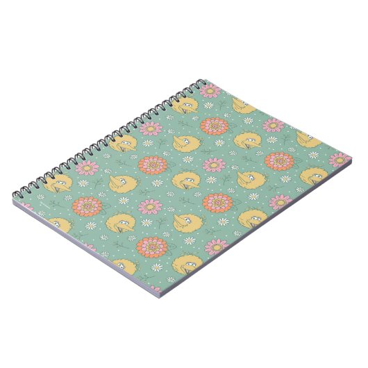 Big Bird | Good Vibes Floral Pattern Notitieboek (Linkerzijde)