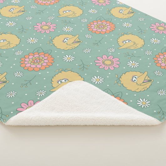 Big Bird | Good Vibes Floral Pattern Sherpa Deken (3/4)