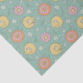 Big Bird | Good Vibes Floral Pattern Tissuepapier (Detail)