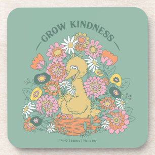 Big Bird   Grafisch grow Kindness Floral Bier Onderzetter