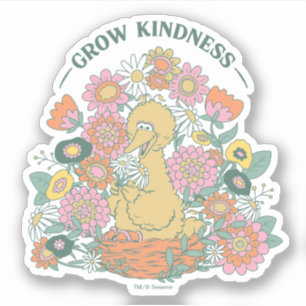 Big Bird   Grafisch grow Kindness Floral Sticker