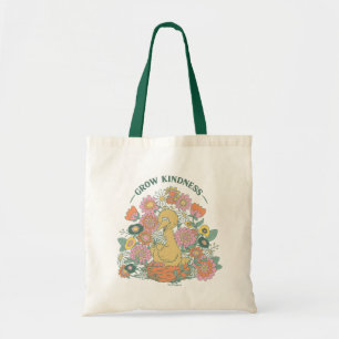 Big Bird Grafisch grow Kindness Floral Tote Bag