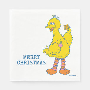 Big Bird Holding kerstversieringen Servet