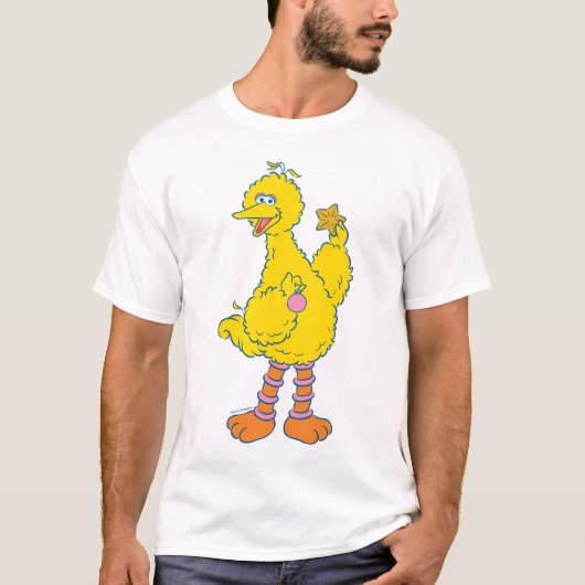 Big Bird Holding kerstversieringen T-shirt (Voorkant)