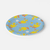 Big Bird Party Chevron Pattern Papieren Bordje (Gekanteld)