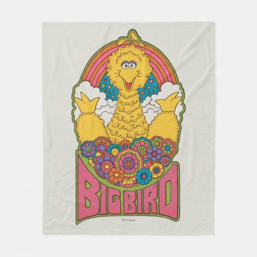 Big Bird | Psychedelic Fleece Deken (Voorkant)