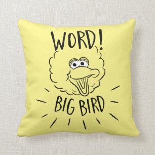 Big Bird Schaats Logo - Word! Big Bird Kussen
