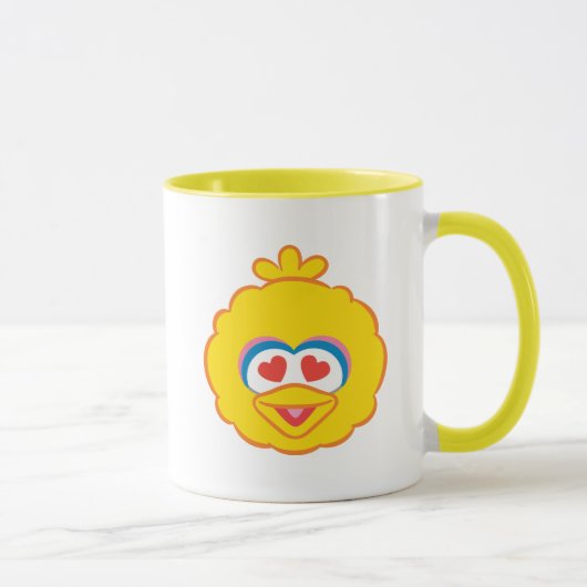 Big Bird Smiling Face met Heart-Shaped Eyes Mok (Rechts)