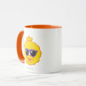 Big Bird Smilling Face met zonnebril Mok (Voorkant links)