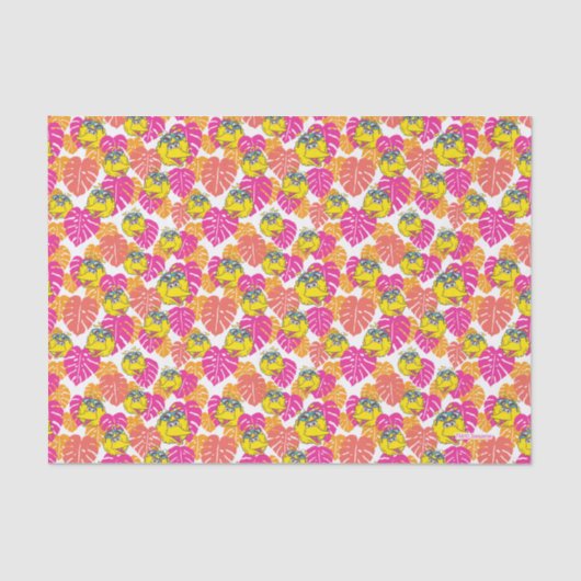 Big Bird | Tropisch patroon Tissuepapier (Voorkant)