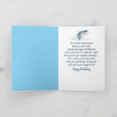 Big Birthday Fish in water Kaart (Binnen)