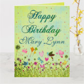 Big Birthday Kaart (Gele Bloem)