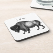 Big Bison Buffalo Thunder_Cove Bier Onderzetter (Linkerzijde)