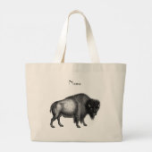 Big Bison Buffalo Thunder_Cove Grote Tote Bag (Achterkant)