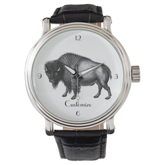 Big Bison Buffalo Thunder_Cove  Horloge (Voorkant)