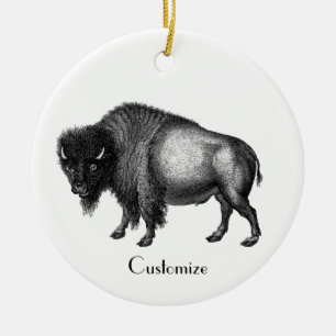 Big Bison Buffalo Thunder_Cove Keramisch Ornament