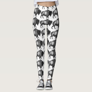 Big Bison Buffalo Thunder_Cove Leggings
