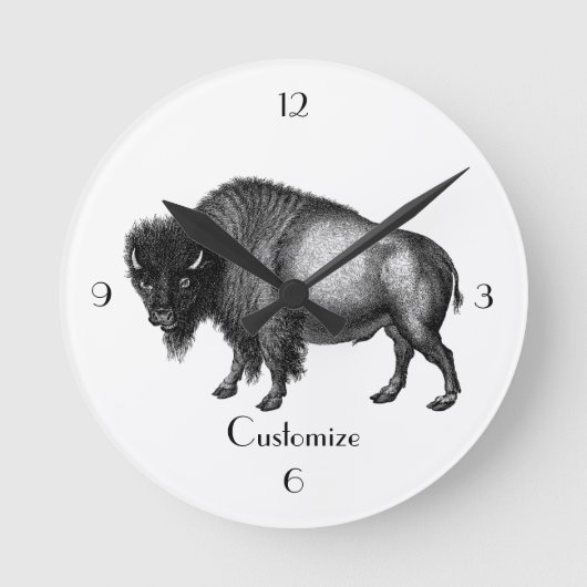 Big Bison Buffalo Thunder_Cove Ronde Klok (Voorkant)