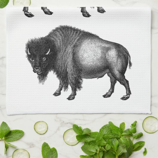 Big Bison Buffalo Thunder_Cove Theedoek (Gevouwen)