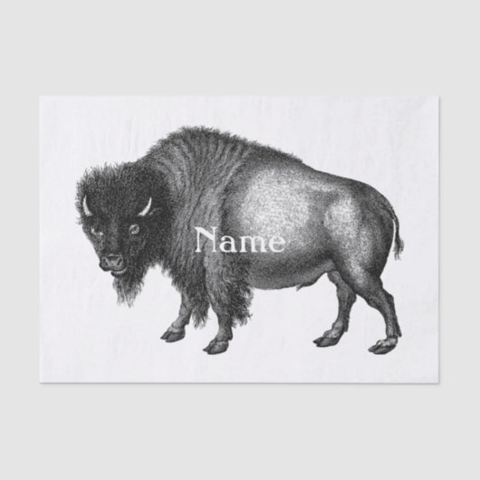 Big Bison Buffalo Thunder_Cove Tissuepapier (Voorkant)