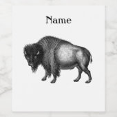 Big Bison Buffalo Thunder_Cove Wijn Etiket (Enkel label)