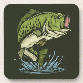 Big Bite Bass Dessous de verre | Grand Dessous de (Devant)